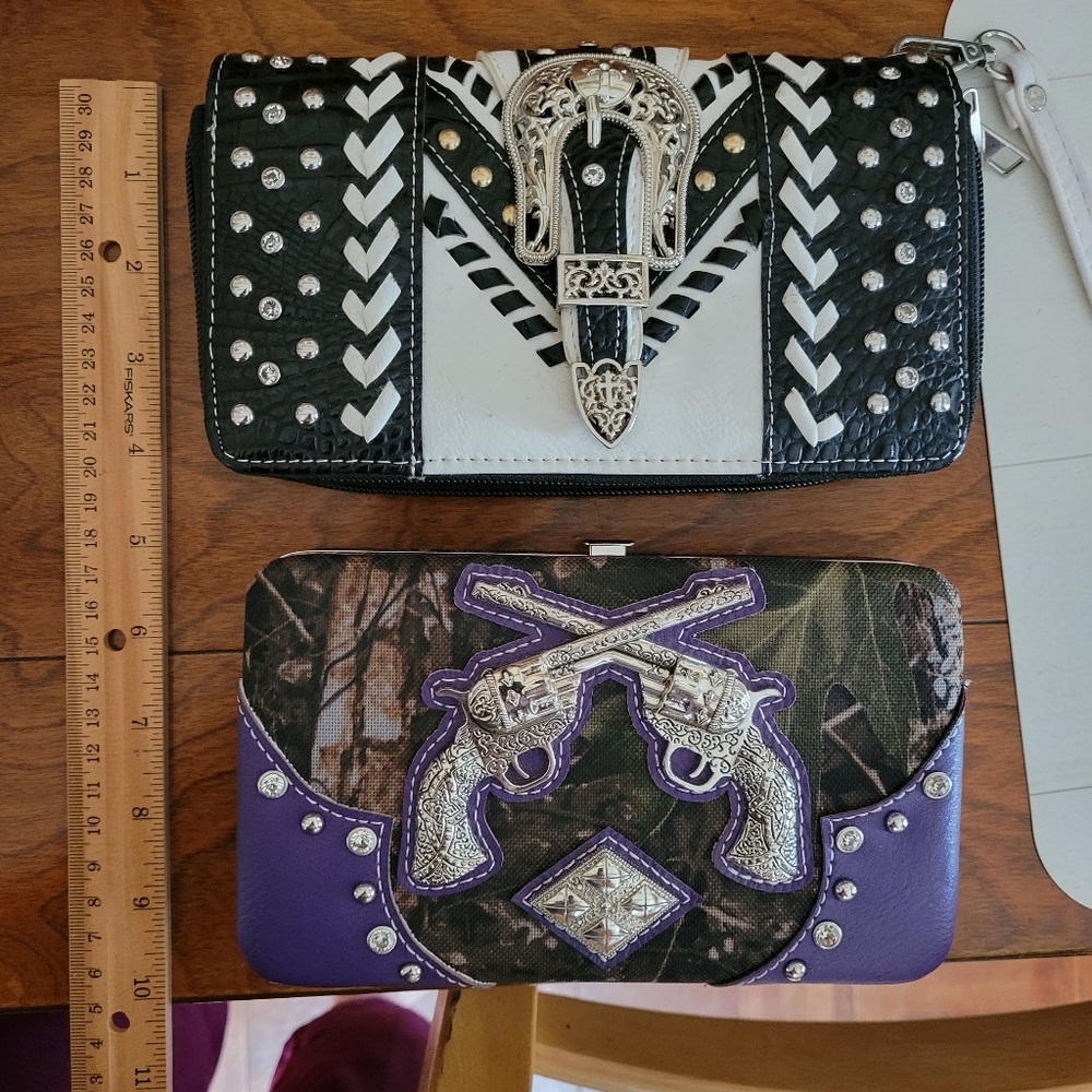 2 western style wallets